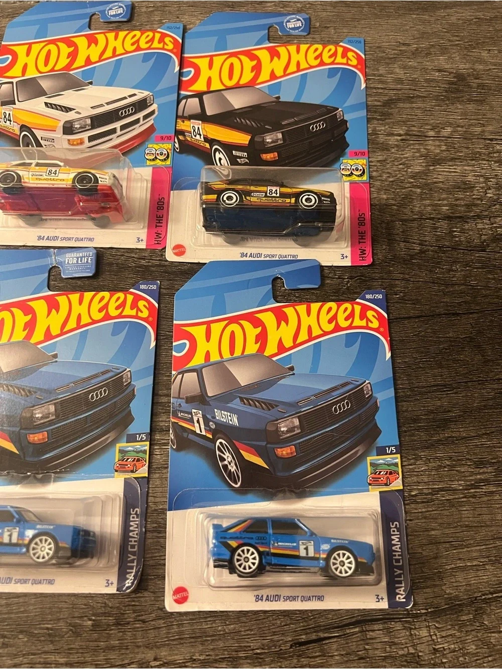 Hot Wheels Audi Sport Quattro Bundle – 5 Car Lot – New on Card